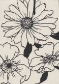 Papel de Parede - Flores P&B
