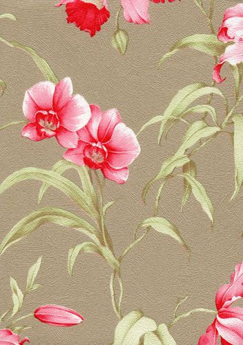 Papel de Parede - Flores Vermelhas