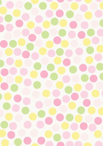 Papel de Parede - Bolinhas Rosas/Amerelas