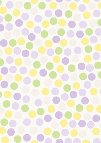 Papel de Parede - Bolinhas Roxas/Amerelas